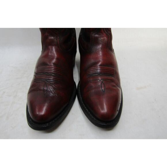Ariat Mens Size 9.5 EE Distressed Red Leather Cowboy Western Boots main image 6